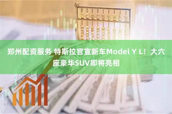 郑州配资服务 特斯拉官宣新车Model Y L！大六座豪华SUV即将亮相